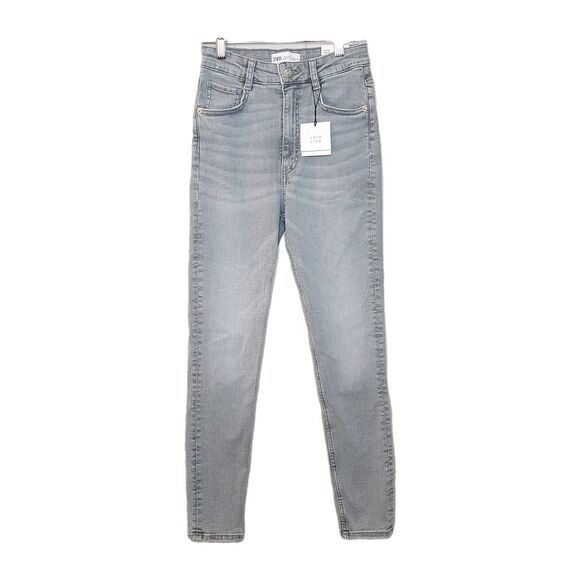 Zara Denim - NEW Zara Sculpt Women High Waist Skinny Jeans Grey Size 4